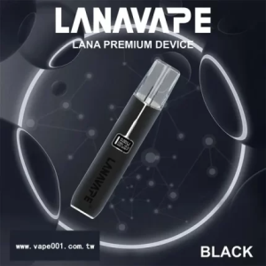 【10色可選】LANA皮革主機 通用一代煙彈 液晶螢幕顯示電量/可調整瓦數 - 黑色