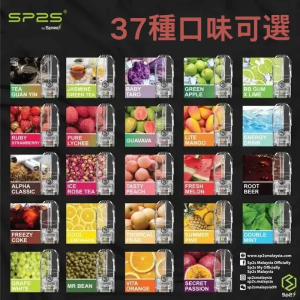 【37種口味可選】SP2S煙彈 適配一代電子煙主機 3顆替換裝