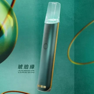 【14種顏色選擇】kiss/kis5主機 適配一代電子菸 雙模式啵啵桿 - 琥珀綠