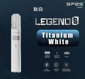 【8色可選】Sp2s Legend S 升級版新款電鍍鈦色主機兼容一代煙彈 - 鈦鎳白