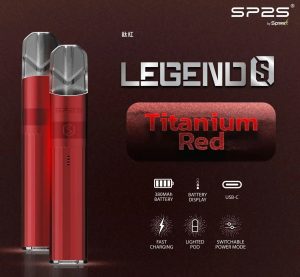 【8色可選】Sp2s Legend S 升級版新款電鍍鈦色主機兼容一代煙彈 - 鈦紅