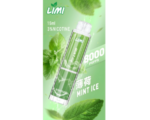  【16種口味】辣妹LIMI 8000口大容量拋棄式一次性電子煙 - 薄荷