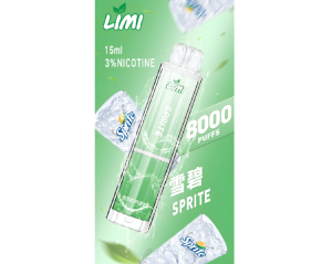  【16種口味】辣妹LIMI 8000口大容量拋棄式一次性電子煙 - 雪碧