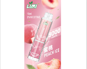  【16種口味】辣妹LIMI 8000口大容量拋棄式一次性電子煙 - 蜜桃