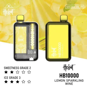 【16種口味】HEBAT喜貝10000口一次性拋棄式電子煙 - 檸檬海鹽