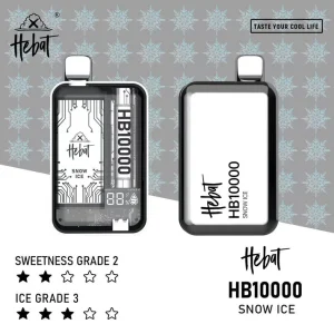 【16種口味】HEBAT喜貝10000口一次性拋棄式電子煙 - 冰泉