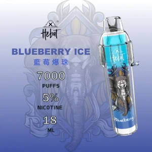【12種口味】Hebat喜貝7000口一次性拋棄式電子煙 - 藍莓爆珠