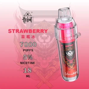 【12種口味】Hebat喜貝7000口一次性拋棄式電子煙 - 草莓冰
