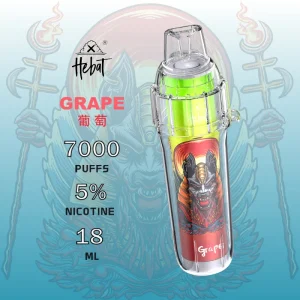 【12種口味】Hebat喜貝7000口一次性拋棄式電子煙 - 葡萄