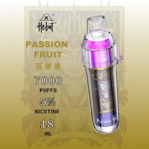 【12種口味】Hebat喜貝7000口一次性拋棄式電子煙 - 百香果